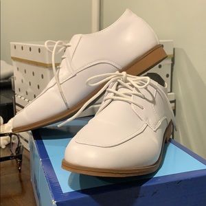 Boys white communion/ religious shoe